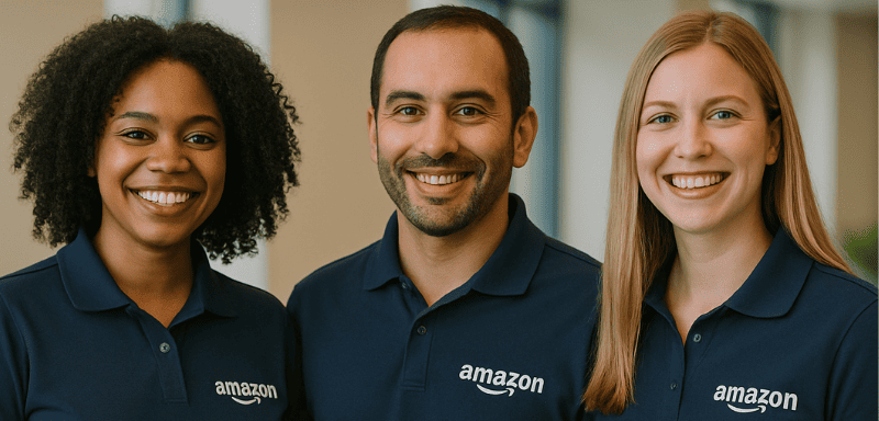 Three Amazon employees.