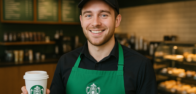 Starbucks employee.