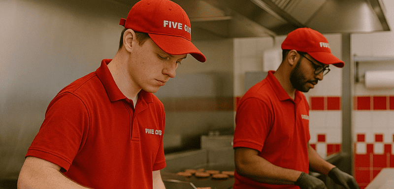 Five Guys employees.