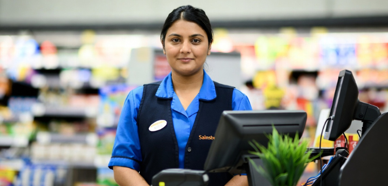 Sainsbury's employee.